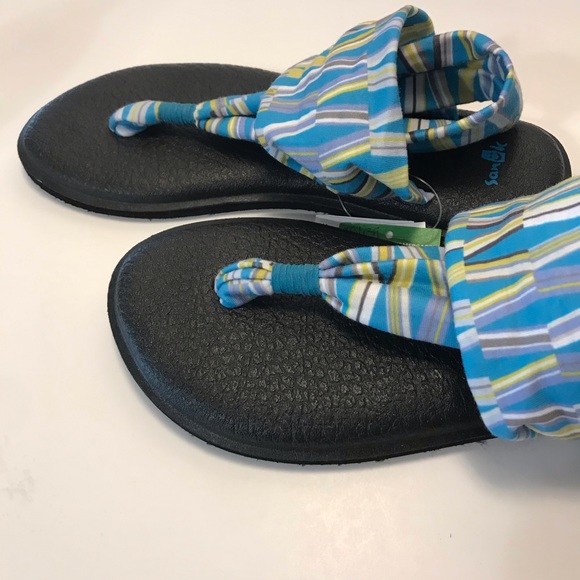 Sanuk Yoga Sling Sandals Multicolor Comfort NWT Size 8 - Picture 4 of 11